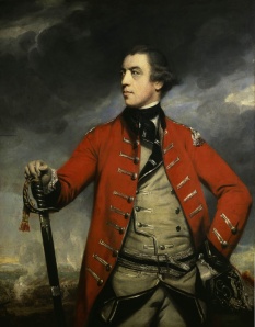 General John Burgoyne by Sir Joshua Reynolds, c. 1766; now in the Frick Collection in New York City. The cannon was part of Gen. Burgoyne's army.
