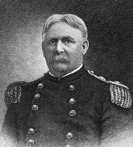 Major General William R. Shafter, commanding general of the Fifth Army Corps during the Spanish-American War. His troops captured 18th century French cannons, including l'Effronté, and he ordered them sent to the U.S. as trophies.